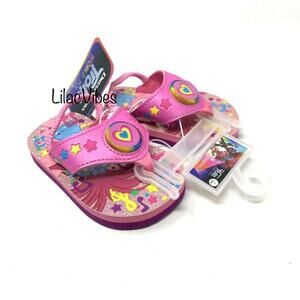 Baby Girls Trolls LightUp Flip Flop Slip-On Sandal Toddler Baby Size 5/6